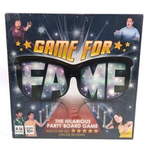 Game For Fame The Hilarious Party Board Game Brand New Sealed 10+ 4-16 Players